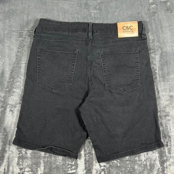 Y2K C&C California Black Shorts - size 31 waist - measurements listed - Picture 1 of 7